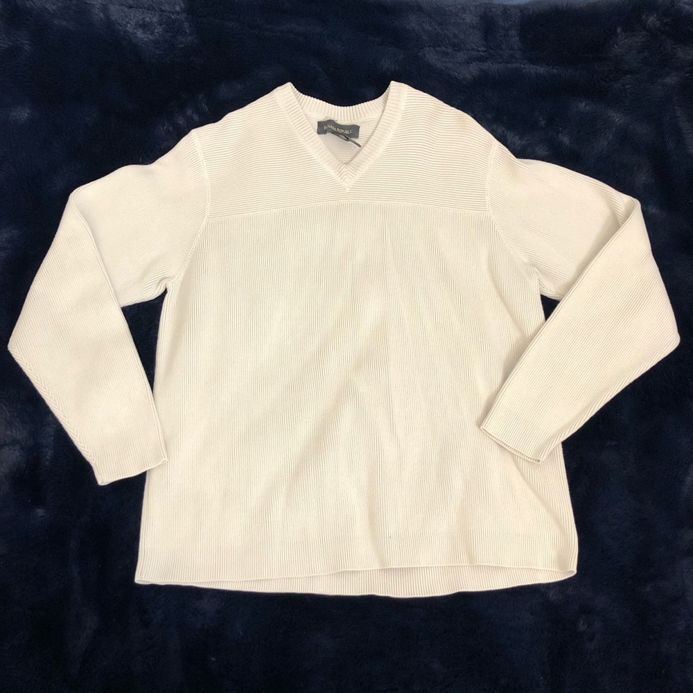 White Cotton Banana Republic Sweater Size Small